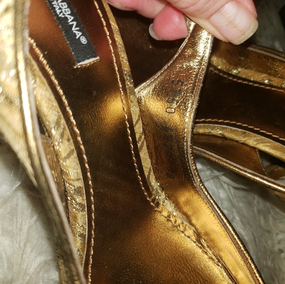 Dolce & Gabbana vintage slingback brocade pumps - Picture 3 of 7